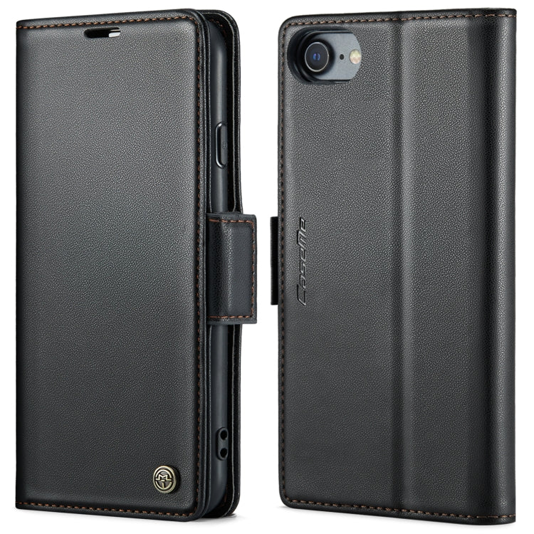 CaseMe 023 Butterfly Buckle Litchi Texture RFID Anti-theft Leather Phone Case, For iPhone 11 Pro, For iPhone 11 Pro Max, For iPhone XS Max, For iPhone XS, For iPhone XR, For iPhone SE 2022/SE 2020/6/7/8, For iPhone 6 Plus/7 Plus/8 Plus