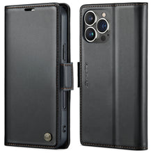 Load image into Gallery viewer, CaseMe 023 Butterfly Buckle Litchi Texture RFID Anti-theft Leather Phone Case, For iPhone 15 Pro Max, For iPhone 14, For iPhone 14 Plus, For iPhone 15 Pro, For iPhone 15 Plus, For iPhone 14 Pro, For iPhone 14 Pro Max, For iPhone 15