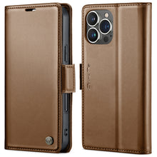 Load image into Gallery viewer, CaseMe 023 Butterfly Buckle Litchi Texture RFID Anti-theft Leather Phone Case, For iPhone 14, For iPhone 15 Pro Max, For iPhone 15 Pro, For iPhone 14 Plus, For iPhone 14 Pro, For iPhone 15 Plus, For iPhone 15, For iPhone 14 Pro Max