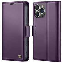 Load image into Gallery viewer, CaseMe 023 Butterfly Buckle Litchi Texture RFID Anti-theft Leather Phone Case, For iPhone 14, For iPhone 15 Pro Max, For iPhone 15 Pro, For iPhone 14 Plus, For iPhone 14 Pro, For iPhone 15 Plus, For iPhone 15, For iPhone 14 Pro Max