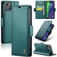 Load image into Gallery viewer, CaseMe 023 Butterfly Buckle Litchi Texture RFID Anti-theft Leather Phone Case, For iPhone 15 Pro Max, For iPhone 14, For iPhone 14 Plus, For iPhone 15 Pro, For iPhone 15 Plus, For iPhone 14 Pro, For iPhone 14 Pro Max, For iPhone 15