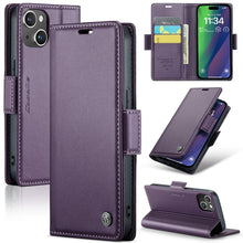Load image into Gallery viewer, CaseMe 023 Butterfly Buckle Litchi Texture RFID Anti-theft Leather Phone Case, For iPhone 15 Pro Max, For iPhone 14, For iPhone 14 Plus, For iPhone 15 Pro, For iPhone 15 Plus, For iPhone 14 Pro, For iPhone 14 Pro Max, For iPhone 15
