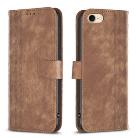Plaid Embossed Leather Phone Case