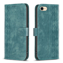 Load image into Gallery viewer, Plaid Embossed Leather Phone Case, For iPhone 15, For iPhone SE 2022 / 7 / 8, For iPhone 7 Plus / 8 Plus
