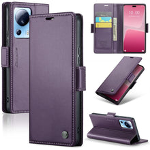 Load image into Gallery viewer, CaseMe 023 Butterfly Buckle Litchi Texture RFID Anti-theft Leather Phone Case, For Xiaomi Poco X5 Pro 5G, For Xiaomi Poco X5 5G, For Xiaomi Redmi 11A/12C, For Xiaomi 13 Lite, For Xiaomi 13 Pro, For Xiaomi 13, For Xiaomi 12T /12T Pro/Redmi K50 Ultra    ...