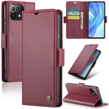 Load image into Gallery viewer, CaseMe 023 Butterfly Buckle Litchi Texture RFID Anti-theft Leather Phone Case, For Xiaomi Redmi Note 11 Pro 5G Global, For Xiaomi Redmi Note 11 4G Global, For Xiaomi 11T / 11T Pro, For Xiaomi Mi 11 Lite, For Xiaomi Mi 10T 5G／10T Pro 5G                 ...