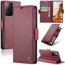 Load image into Gallery viewer, CaseMe 023 Butterfly Buckle Litchi Texture RFID Anti-theft Leather Phone Case, For Xiaomi Redmi Note 11 Pro 5G Global, For Xiaomi Redmi Note 11 4G Global, For Xiaomi 11T / 11T Pro, For Xiaomi Mi 11 Lite, For Xiaomi Mi 10T 5G／10T Pro 5G                 ...