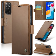 Load image into Gallery viewer, CaseMe 023 Butterfly Buckle Litchi Texture RFID Anti-theft Leather Phone Case, For Xiaomi Redmi Note 11 Pro 5G Global, For Xiaomi Redmi Note 11 4G Global, For Xiaomi 11T / 11T Pro, For Xiaomi Mi 11 Lite, For Xiaomi Mi 10T 5G／10T Pro 5G                 ...