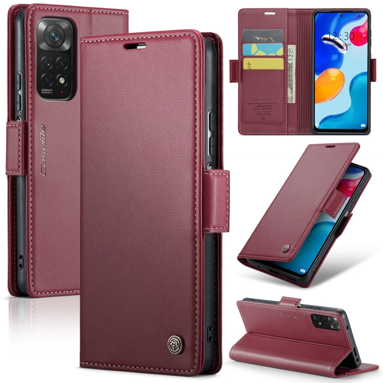 CaseMe 023 Butterfly Buckle Litchi Texture RFID Anti-theft Leather Phone Case, For Xiaomi Redmi Note 11 Pro 5G Global, For Xiaomi Redmi Note 11 4G Global, For Xiaomi 11T / 11T Pro, For Xiaomi Mi 11 Lite, For Xiaomi Mi 10T 5G／10T Pro 5G                 ...