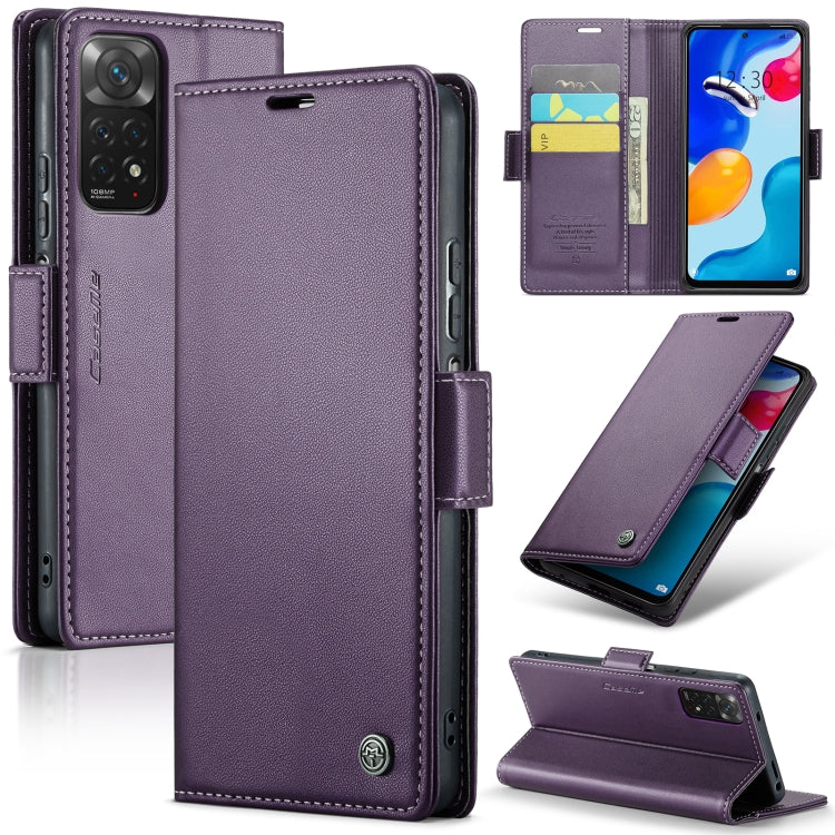 CaseMe 023 Butterfly Buckle Litchi Texture RFID Anti-theft Leather Phone Case, For Xiaomi Redmi Note 11 Pro 5G Global, For Xiaomi Redmi Note 11 4G Global, For Xiaomi 11T / 11T Pro, For Xiaomi Mi 11 Lite, For Xiaomi Mi 10T 5G／10T Pro 5G                 ...