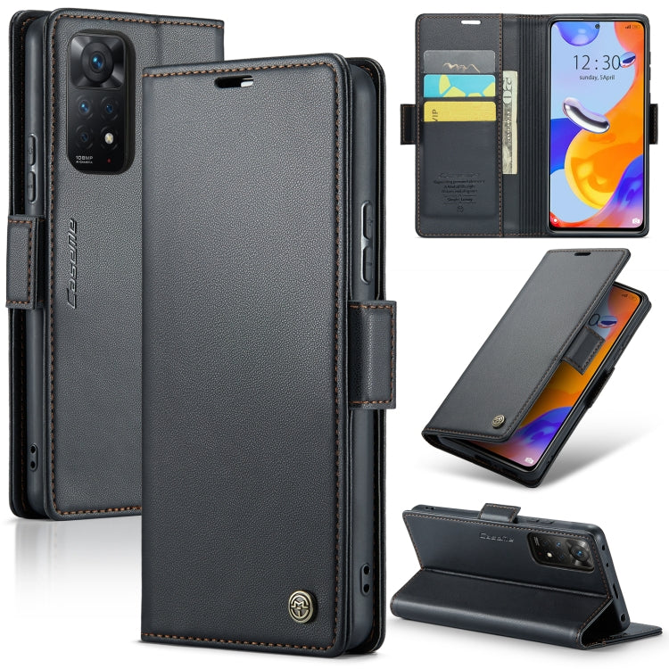 CaseMe 023 Butterfly Buckle Litchi Texture RFID Anti-theft Leather Phone Case, For Xiaomi Redmi Note 11 Pro 5G Global, For Xiaomi Redmi Note 11 4G Global, For Xiaomi 11T / 11T Pro, For Xiaomi Mi 11 Lite, For Xiaomi Mi 10T 5G／10T Pro 5G                 ...