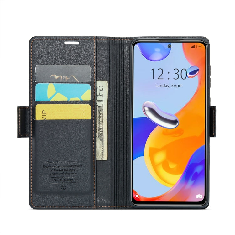 CaseMe 023 Butterfly Buckle Litchi Texture RFID Anti-theft Leather Phone Case, For Xiaomi Redmi Note 11 Pro 5G Global, For Xiaomi Redmi Note 11 4G Global, For Xiaomi 11T / 11T Pro, For Xiaomi Mi 11 Lite, For Xiaomi Mi 10T 5G／10T Pro 5G                 ...