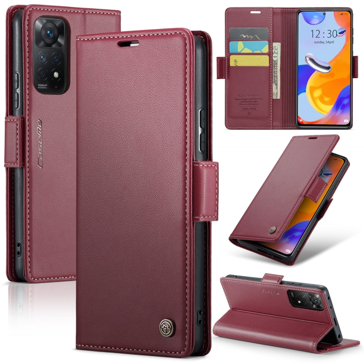 CaseMe 023 Butterfly Buckle Litchi Texture RFID Anti-theft Leather Phone Case, For Xiaomi Redmi Note 11 Pro 5G Global, For Xiaomi Redmi Note 11 4G Global, For Xiaomi 11T / 11T Pro, For Xiaomi Mi 11 Lite, For Xiaomi Mi 10T 5G／10T Pro 5G                 ...