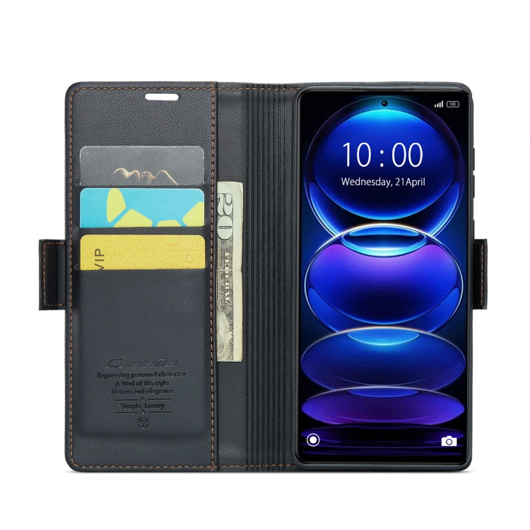 CaseMe 023 Butterfly Buckle Litchi Texture RFID Anti-theft Leather Phone Case, For Xiaomi Poco X5 Pro 5G, For Xiaomi Poco X5 5G, For Xiaomi Redmi 11A/12C, For Xiaomi 13 Lite, For Xiaomi 13 Pro, For Xiaomi 13, For Xiaomi 12T /12T Pro/Redmi K50 Ultra    ...