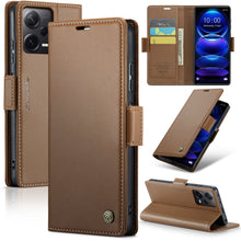 Load image into Gallery viewer, CaseMe 023 Butterfly Buckle Litchi Texture RFID Anti-theft Leather Phone Case, For Xiaomi Redmi Note 13 5G, For Xiaomi Redmi Note 13 Pro+ 5G, For Xiaomi Redmi Note 13 Pro 5G, For Xiaomi Redmi 12 4G／12 5G／Note 12R／POCO M6 Pro 5G, For Xiaomi 13T/13T Pro ...