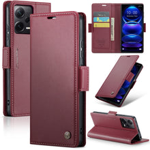 Load image into Gallery viewer, CaseMe 023 Butterfly Buckle Litchi Texture RFID Anti-theft Leather Phone Case, For Xiaomi Redmi Note 13 5G, For Xiaomi Redmi Note 13 Pro+ 5G, For Xiaomi Redmi Note 13 Pro 5G, For Xiaomi Redmi 12 4G／12 5G／Note 12R／POCO M6 Pro 5G, For Xiaomi 13T/13T Pro ...