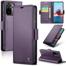 Load image into Gallery viewer, CaseMe 023 Butterfly Buckle Litchi Texture RFID Anti-theft Leather Phone Case, For Xiaomi Redmi Note 11 Pro 5G Global, For Xiaomi Redmi Note 11 4G Global, For Xiaomi 11T / 11T Pro, For Xiaomi Mi 11 Lite, For Xiaomi Redmi Note 10 4G/Note 10S            ...