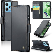 Load image into Gallery viewer, CaseMe 023 Butterfly Buckle Litchi Texture RFID Anti-theft Leather Phone Case, For Xiaomi Poco X5 Pro 5G, For Xiaomi Poco X5 5G, For Xiaomi Redmi 11A/12C, For Xiaomi 13 Lite, For Xiaomi 13 Pro, For Xiaomi 13, For Xiaomi 12T /12T Pro/Redmi K50 Ultra    ...