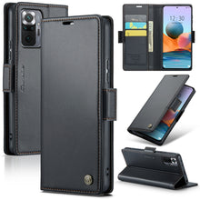 Load image into Gallery viewer, CaseMe 023 Butterfly Buckle Litchi Texture RFID Anti-theft Leather Phone Case, For Xiaomi Redmi Note 11 Pro 5G Global, For Xiaomi Redmi Note 11 4G Global, For Xiaomi 11T / 11T Pro, For Xiaomi Mi 11 Lite, For Xiaomi Redmi Note 10 4G/Note 10S            ...