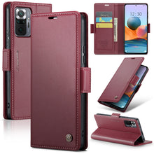Load image into Gallery viewer, CaseMe 023 Butterfly Buckle Litchi Texture RFID Anti-theft Leather Phone Case, For Xiaomi Redmi Note 11 Pro 5G Global, For Xiaomi Redmi Note 11 4G Global, For Xiaomi 11T / 11T Pro, For Xiaomi Mi 11 Lite, For Xiaomi Redmi Note 10 4G/Note 10S            ...