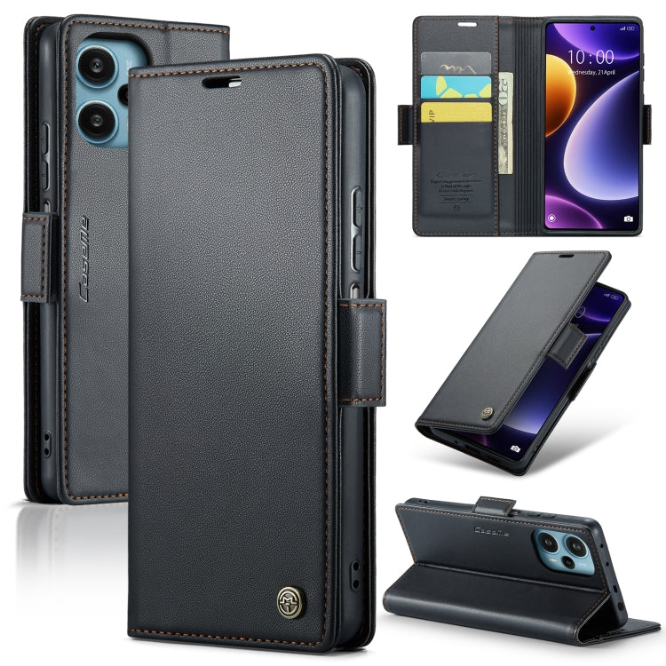 CaseMe 023 Butterfly Buckle Litchi Texture RFID Anti-theft Leather Phone Case, For Xiaomi Redmi Note 13 5G, For Xiaomi Redmi Note 13 Pro+ 5G, For Xiaomi Redmi Note 13 Pro 5G, For Xiaomi Redmi 12 4G／12 5G／Note 12R／POCO M6 Pro 5G, For Xiaomi 13T/13T Pro ...