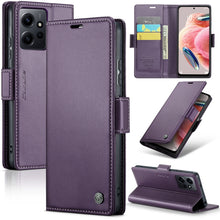 Load image into Gallery viewer, CaseMe 023 Butterfly Buckle Litchi Texture RFID Anti-theft Leather Phone Case, For Xiaomi Redmi Note 13 5G, For Xiaomi Redmi Note 13 Pro+ 5G, For Xiaomi Redmi Note 13 Pro 5G, For Xiaomi Redmi 12 4G／12 5G／Note 12R／POCO M6 Pro 5G, For Xiaomi 13T/13T Pro ...