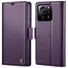 Load image into Gallery viewer, CaseMe 023 Butterfly Buckle Litchi Texture RFID Anti-theft Leather Phone Case, For Xiaomi Redmi Note 13 5G, For Xiaomi Redmi Note 13 Pro+ 5G, For Xiaomi Redmi Note 13 Pro 5G, For Xiaomi Redmi 12 4G／12 5G／Note 12R／POCO M6 Pro 5G, For Xiaomi 13T/13T Pro ...
