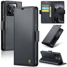 Load image into Gallery viewer, CaseMe 023 Butterfly Buckle Litchi Texture RFID Anti-theft Leather Phone Case, For Xiaomi Redmi Note 13 5G, For Xiaomi Redmi Note 13 Pro+ 5G, For Xiaomi Redmi Note 13 Pro 5G, For Xiaomi Redmi 12 4G／12 5G／Note 12R／POCO M6 Pro 5G, For Xiaomi 13T/13T Pro ...