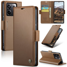 Load image into Gallery viewer, CaseMe 023 Butterfly Buckle Litchi Texture RFID Anti-theft Leather Phone Case, For Xiaomi Redmi Note 13 5G, For Xiaomi Redmi Note 13 Pro+ 5G, For Xiaomi Redmi Note 13 Pro 5G, For Xiaomi Redmi 12 4G／12 5G／Note 12R／POCO M6 Pro 5G, For Xiaomi 13T/13T Pro ...