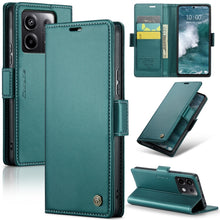 Load image into Gallery viewer, CaseMe 023 Butterfly Buckle Litchi Texture RFID Anti-theft Leather Phone Case, For Xiaomi Redmi Note 13 5G, For Xiaomi Redmi Note 13 Pro+ 5G, For Xiaomi Redmi Note 13 Pro 5G, For Xiaomi Redmi 12 4G／12 5G／Note 12R／POCO M6 Pro 5G, For Xiaomi 13T/13T Pro ...