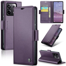 Load image into Gallery viewer, CaseMe 023 Butterfly Buckle Litchi Texture RFID Anti-theft Leather Phone Case, For Xiaomi Redmi Note 13 Pro 4G, For Xiaomi Redmi Note 13 4G, For Xiaomi Redmi 13C 4G / 13C 5G, For Xiaomi Poco C65 4G, For Xiaomi Poco X6 Pro 5G/Redmi K70E 5G              ...