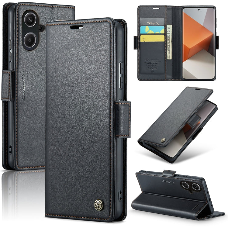 CaseMe 023 Butterfly Buckle Litchi Texture RFID Anti-theft Leather Phone Case, For Xiaomi Redmi Note 13 5G, For Xiaomi Redmi Note 13 Pro+ 5G, For Xiaomi Redmi Note 13 Pro 5G, For Xiaomi Redmi 12 4G／12 5G／Note 12R／POCO M6 Pro 5G, For Xiaomi 13T/13T Pro ...