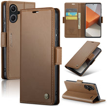 Load image into Gallery viewer, CaseMe 023 Butterfly Buckle Litchi Texture RFID Anti-theft Leather Phone Case, For Xiaomi Redmi Note 13 5G, For Xiaomi Redmi Note 13 Pro+ 5G, For Xiaomi Redmi Note 13 Pro 5G, For Xiaomi Redmi 12 4G／12 5G／Note 12R／POCO M6 Pro 5G, For Xiaomi 13T/13T Pro ...