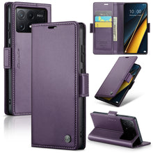 Load image into Gallery viewer, CaseMe 023 Butterfly Buckle Litchi Texture RFID Anti-theft Leather Phone Case, For Xiaomi Redmi Note 13 Pro 4G, For Xiaomi Redmi Note 13 4G, For Xiaomi Redmi 13C 4G / 13C 5G, For Xiaomi Poco C65 4G, For Xiaomi Poco X6 Pro 5G/Redmi K70E 5G              ...