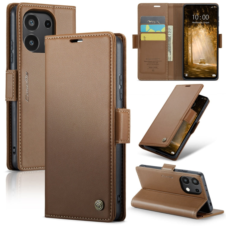 CaseMe 023 Butterfly Buckle Litchi Texture RFID Anti-theft Leather Phone Case, For Xiaomi Redmi Note 13 Pro 4G, For Xiaomi Redmi Note 13 4G, For Xiaomi Redmi 13C 4G / 13C 5G, For Xiaomi Poco C65 4G, For Xiaomi Poco X6 Pro 5G/Redmi K70E 5G              ...