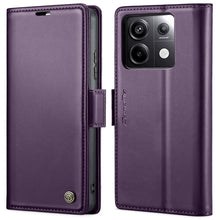 Load image into Gallery viewer, CaseMe 023 Butterfly Buckle Litchi Texture RFID Anti-theft Leather Phone Case, For Xiaomi Redmi Note 13 Pro 4G, For Xiaomi Redmi Note 13 4G, For Xiaomi Redmi 13C 4G / 13C 5G, For Xiaomi Poco C65 4G, For Xiaomi Poco X6 Pro 5G/Redmi K70E 5G              ...