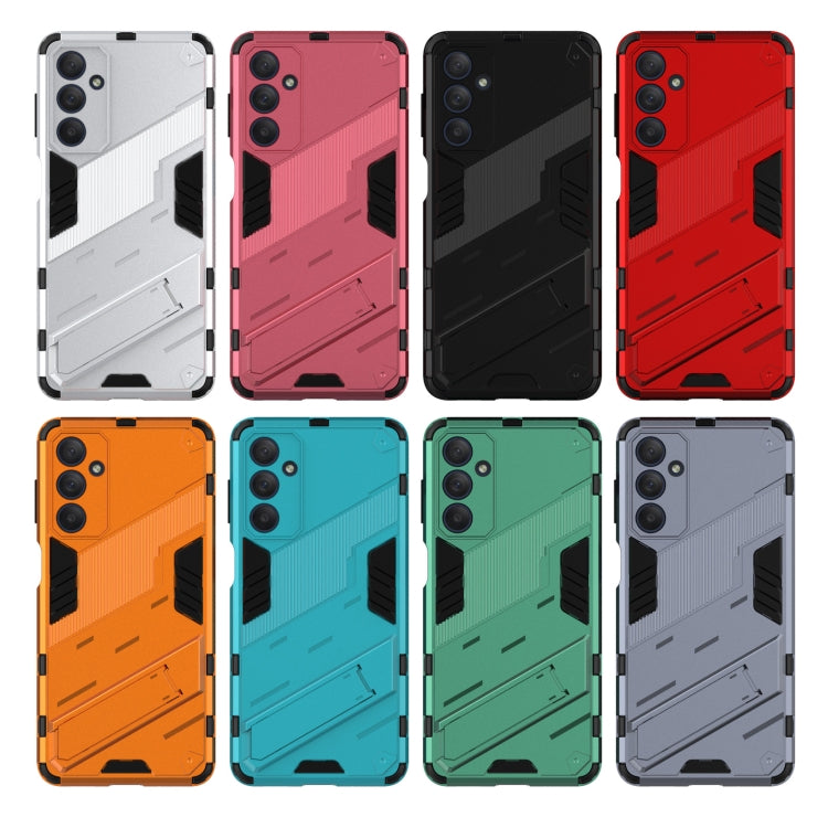 Punk Armor 2 in 1 PC + TPU Phone Case with Holder, For Samsung Galaxy M54 5G, For Samsung Galaxy M34 India