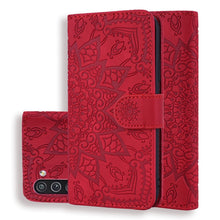 Load image into Gallery viewer, Embossed Sunflower Pattern Horizontal Flip PU Leather Case with Holder &amp; Card Slots &amp; Wallet &amp; Lanyard