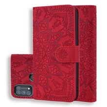 Load image into Gallery viewer, Embossed Sunflower Pattern Horizontal Flip PU Leather Case with Holder &amp; Card Slots &amp; Wallet &amp; Lanyard