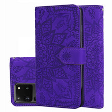Load image into Gallery viewer, Embossed Sunflower Pattern Horizontal Flip PU Leather Case with Holder &amp; Card Slots &amp; Wallet &amp; Lanyard