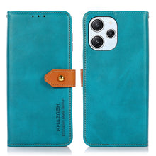 Load image into Gallery viewer, KHAZNEH Dual-color Cowhide Texture Flip Leather Phone Case, For Xiaomi Redmi 12 4G, For Xiaomi Redmi Note 12S 4G