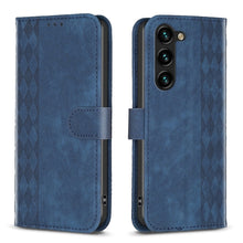Load image into Gallery viewer, Plaid Embossed Leather Phone Case, For Samsung Galaxy A25 5G, For Samsung Galaxy S23 5G, For Samsung Galaxy A55, For Samsung Galaxy A35, For Samsung Galaxy S24 Ultra 5G, For Samsung Galaxy A15, For Samsung Galaxy S24+ 5G, For Samsung Galaxy S23 FE 5G  ...