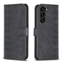 Load image into Gallery viewer, Plaid Embossed Leather Phone Case, For Samsung Galaxy A25 5G, For Samsung Galaxy S23 5G, For Samsung Galaxy A55, For Samsung Galaxy A35, For Samsung Galaxy S24 Ultra 5G, For Samsung Galaxy A15, For Samsung Galaxy S24+ 5G, For Samsung Galaxy S23 FE 5G  ...
