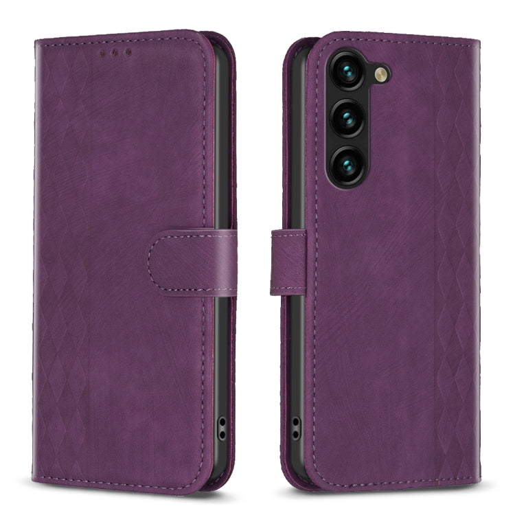 Plaid Embossed Leather Phone Case, For Samsung Galaxy A25 5G, For Samsung Galaxy S23 5G, For Samsung Galaxy A55, For Samsung Galaxy A35, For Samsung Galaxy S24 Ultra 5G, For Samsung Galaxy A15, For Samsung Galaxy S24+ 5G, For Samsung Galaxy S23 FE 5G  ...