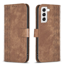Load image into Gallery viewer, Plaid Embossed Leather Phone Case, For Samsung Galaxy S23 Ultra 5G, For Samsung Galaxy S22 5G, For Samsung Galaxy S22+ 5G, For Samsung Galaxy S22 Ultra 5G, For Samsung Galaxy S21 5G, For Samsung Galaxy S21+ 5G, For Samsung Galaxy S21 Ultra 5G          ...