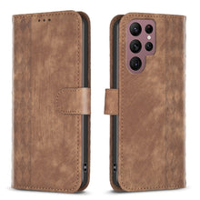Load image into Gallery viewer, Plaid Embossed Leather Phone Case, For Samsung Galaxy S23 Ultra 5G, For Samsung Galaxy S22 5G, For Samsung Galaxy S22+ 5G, For Samsung Galaxy S22 Ultra 5G, For Samsung Galaxy S21 5G, For Samsung Galaxy S21+ 5G, For Samsung Galaxy S21 Ultra 5G          ...