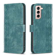 Load image into Gallery viewer, Plaid Embossed Leather Phone Case, For Samsung Galaxy S23 Ultra 5G, For Samsung Galaxy S22 5G, For Samsung Galaxy S22+ 5G, For Samsung Galaxy S22 Ultra 5G, For Samsung Galaxy S21 5G, For Samsung Galaxy S21+ 5G, For Samsung Galaxy S21 Ultra 5G          ...