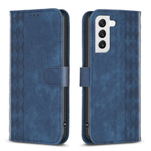 Load image into Gallery viewer, Plaid Embossed Leather Phone Case, For Samsung Galaxy S23 Ultra 5G, For Samsung Galaxy S22 5G, For Samsung Galaxy S22+ 5G, For Samsung Galaxy S22 Ultra 5G, For Samsung Galaxy S21 5G, For Samsung Galaxy S21+ 5G, For Samsung Galaxy S21 Ultra 5G          ...