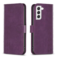 Load image into Gallery viewer, Plaid Embossed Leather Phone Case, For Samsung Galaxy S23 Ultra 5G, For Samsung Galaxy S22 5G, For Samsung Galaxy S22+ 5G, For Samsung Galaxy S22 Ultra 5G, For Samsung Galaxy S21 5G, For Samsung Galaxy S21+ 5G, For Samsung Galaxy S21 Ultra 5G          ...