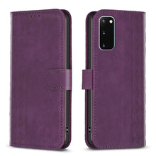 Load image into Gallery viewer, Plaid Embossed Leather Phone Case, For Samsung Galaxy S23 Ultra 5G, For Samsung Galaxy S22 5G, For Samsung Galaxy S22+ 5G, For Samsung Galaxy S22 Ultra 5G, For Samsung Galaxy S21 5G, For Samsung Galaxy S21+ 5G, For Samsung Galaxy S21 Ultra 5G          ...